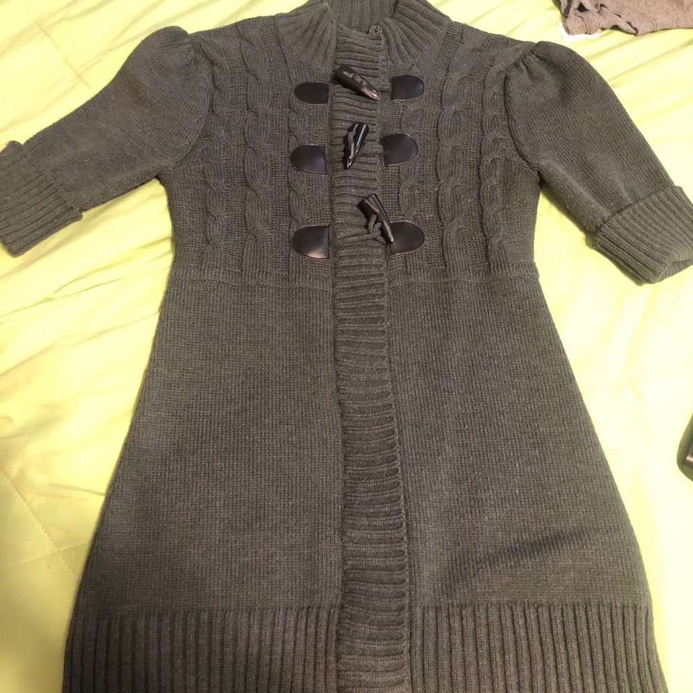 Charcoal Sweater Dress